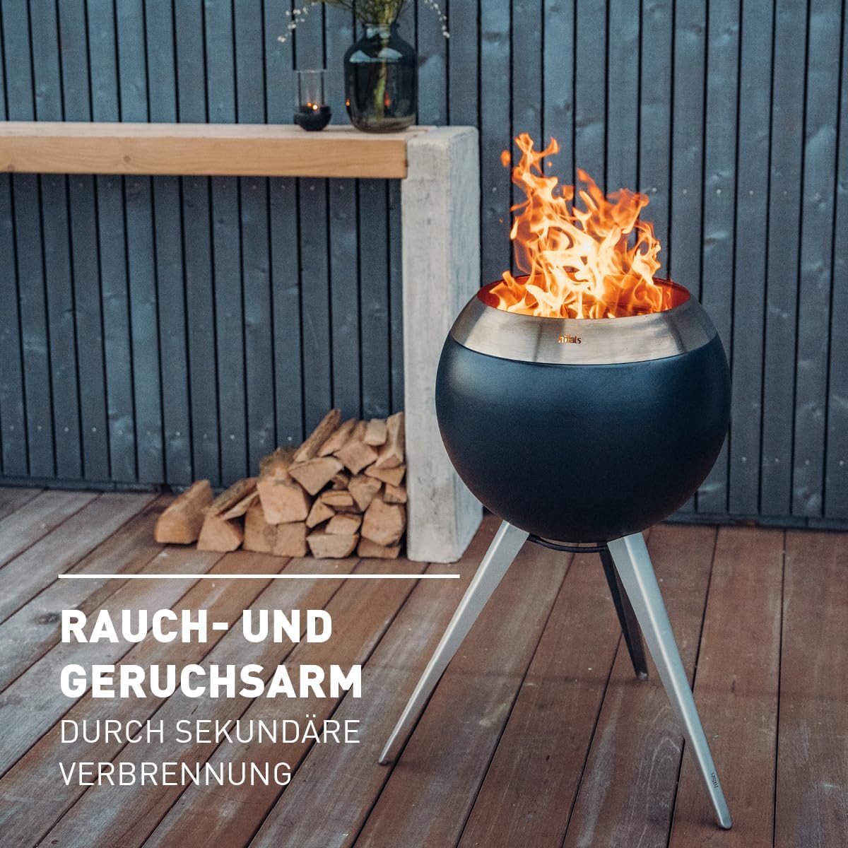 Moon 45 Feuerschale mit hohem Fuss, 45, 45 mit hohem Fuss