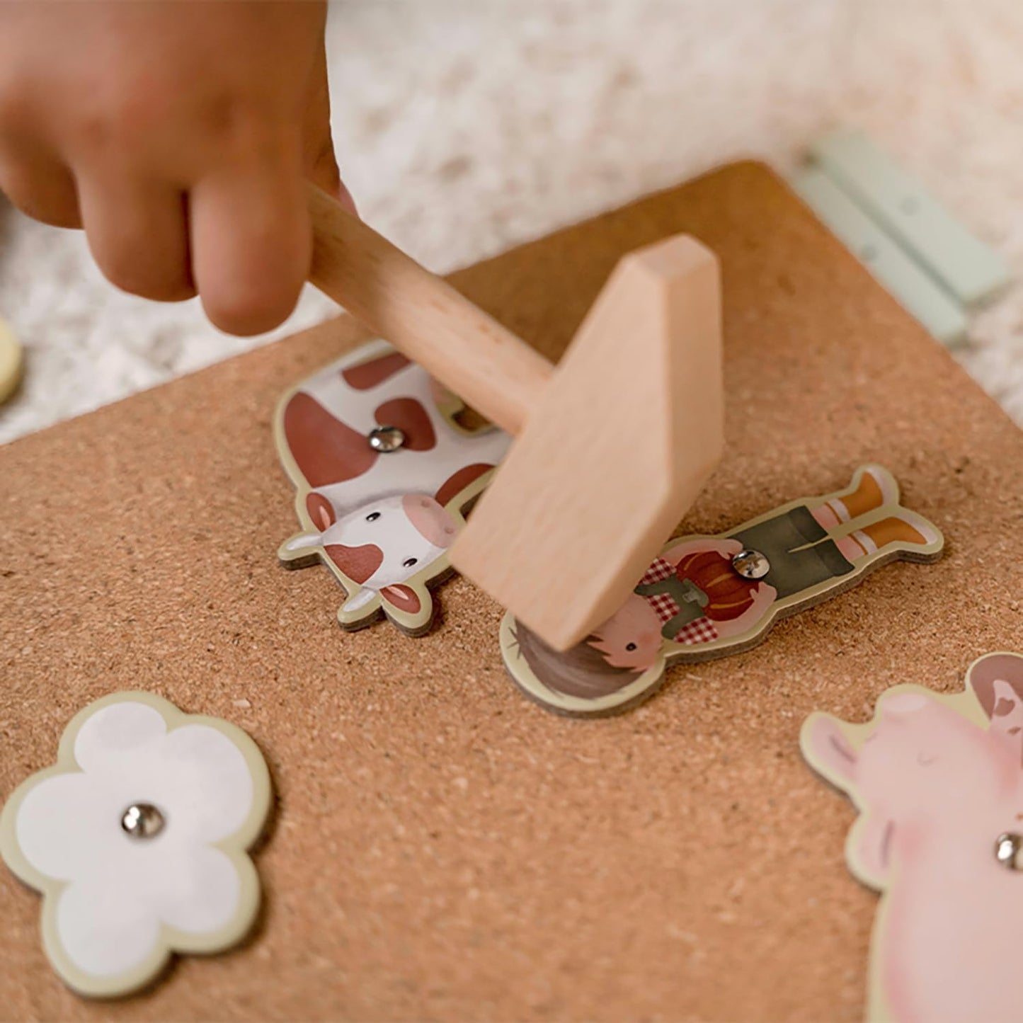 Tap Tap Art Hammerspiel Nagelspiel Little Farm, Little Farm