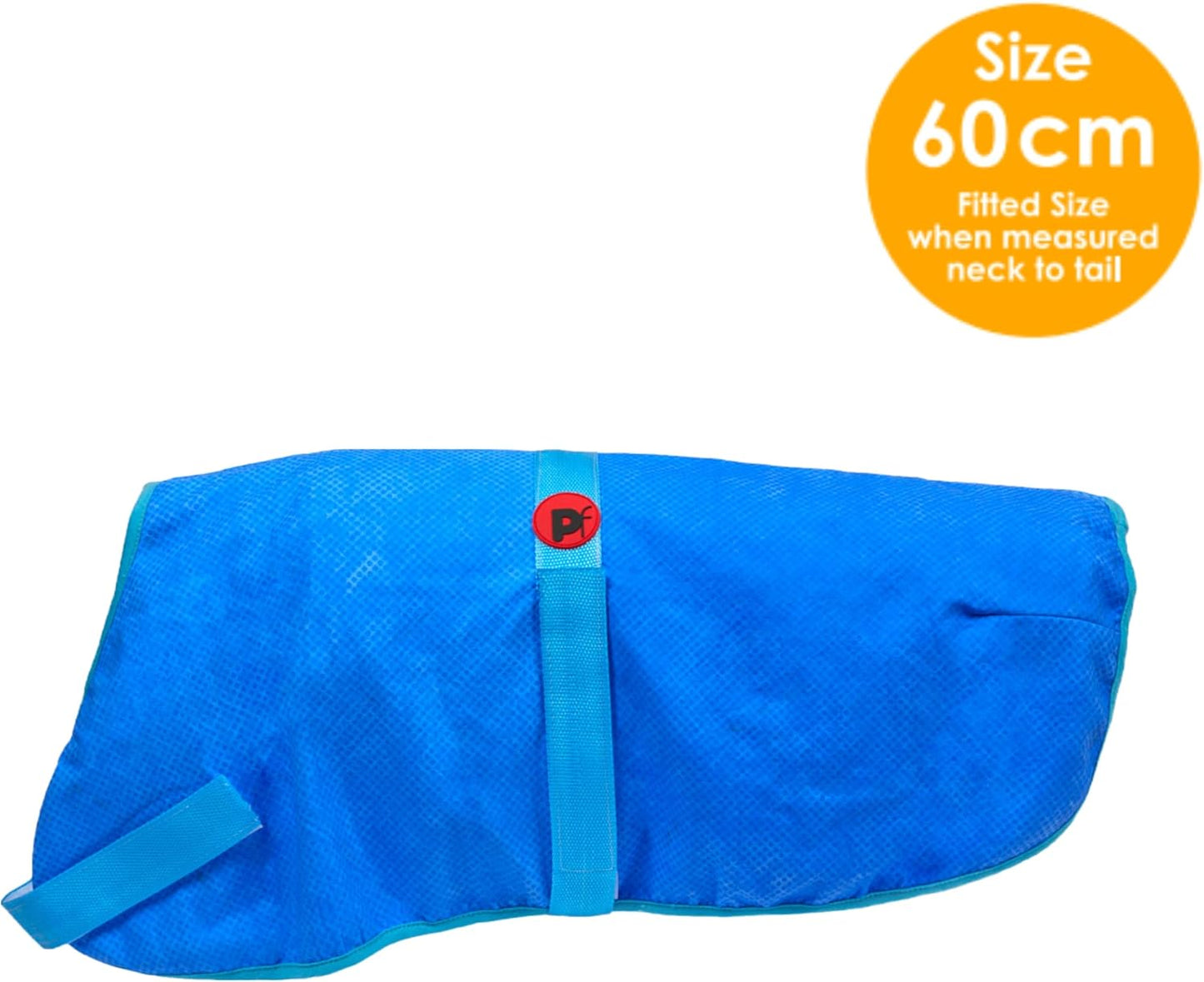 Cooling Summer Hundemantel, 60 cm, blau 60 cm