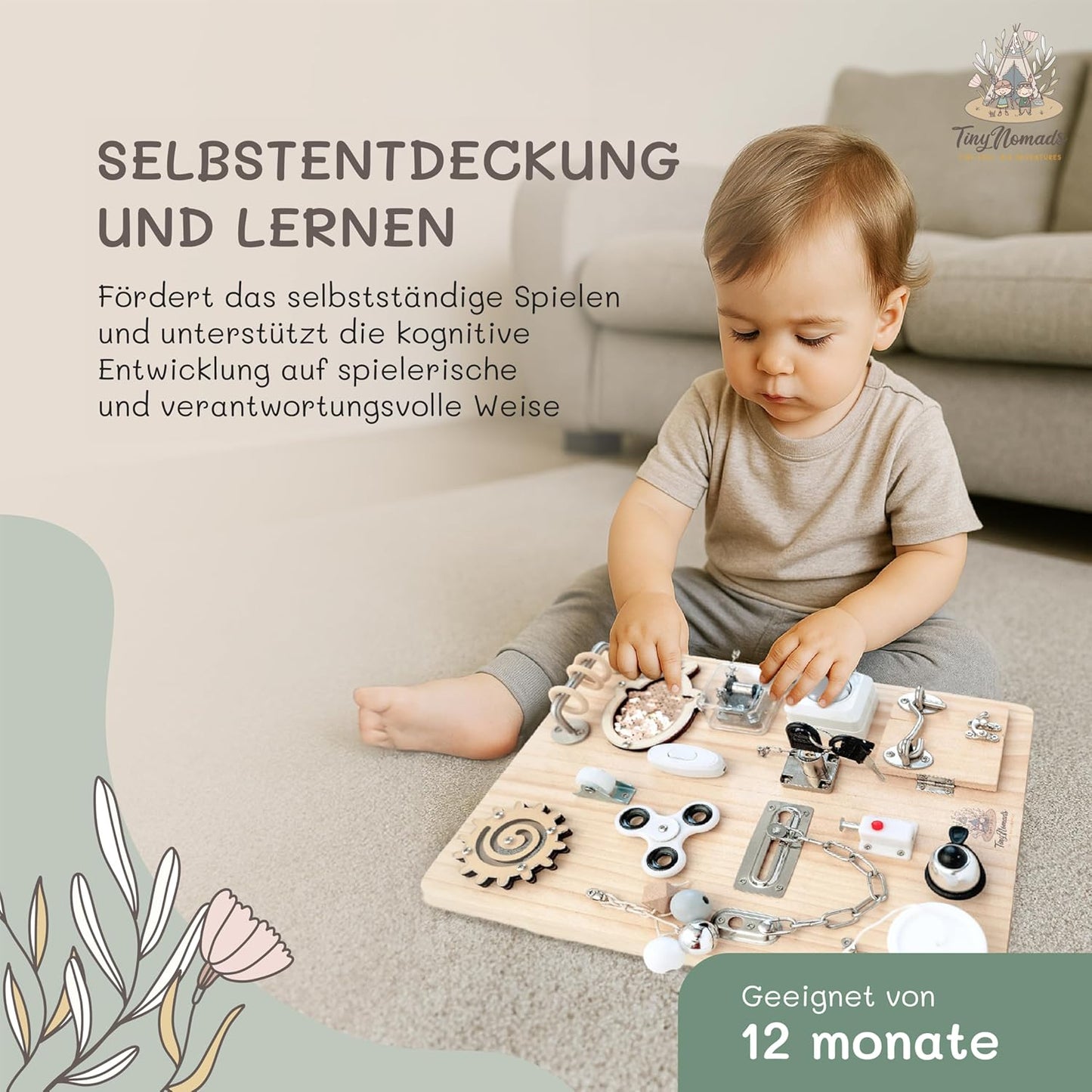 Montessori Motorikbrett für Kleinkinder