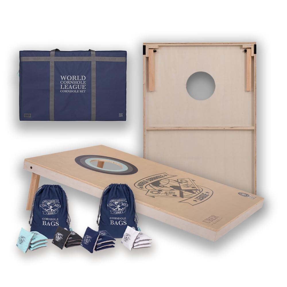 Cornhole Turnier-Doppelbrett-Set mit Tasche, Brett & Tasche