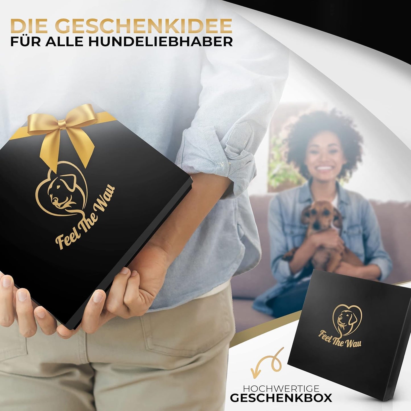 Hundehandtuch, 2er Pack / Grau / Blau