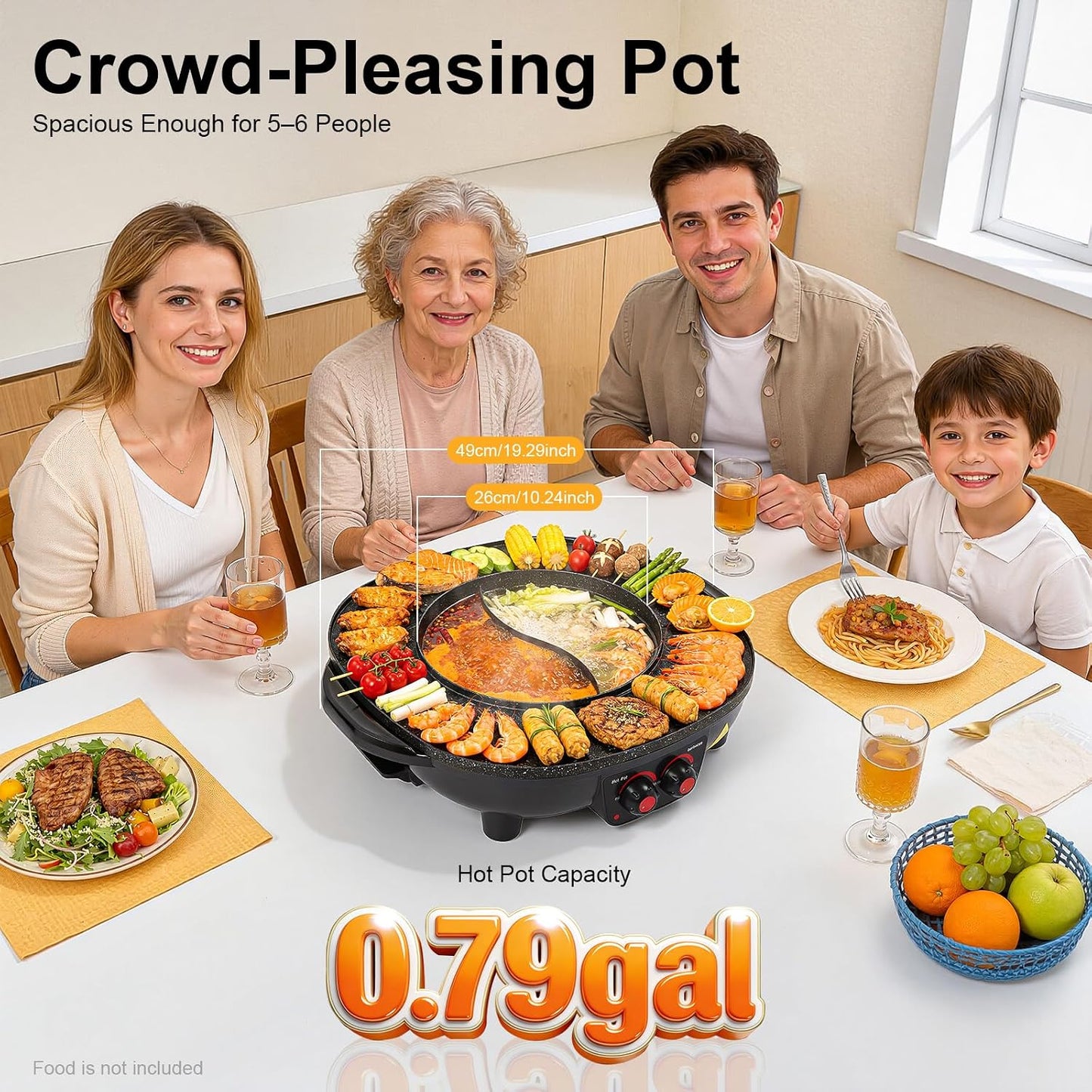 2in1 Grill-Hotpot-Kombination