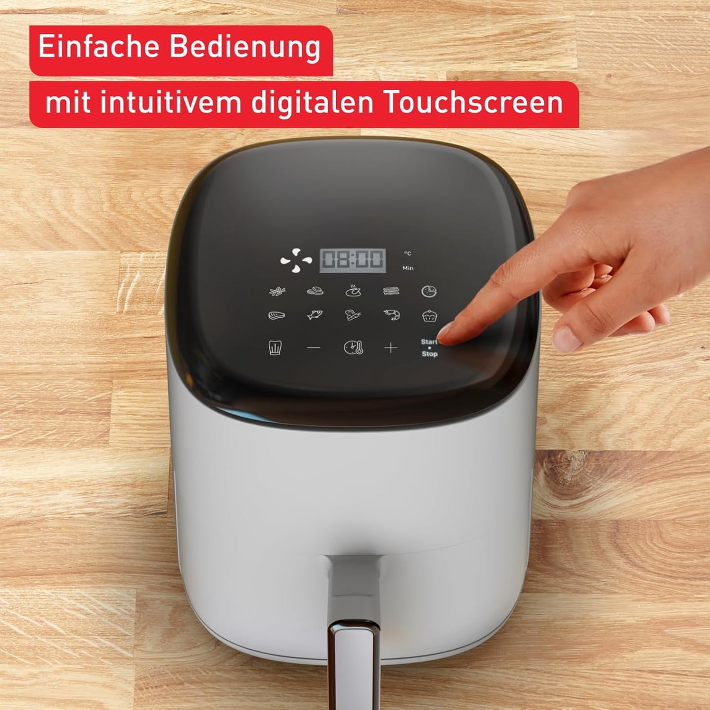 Easy Fry Compact Heissluftfritteuse, Compact 3 L