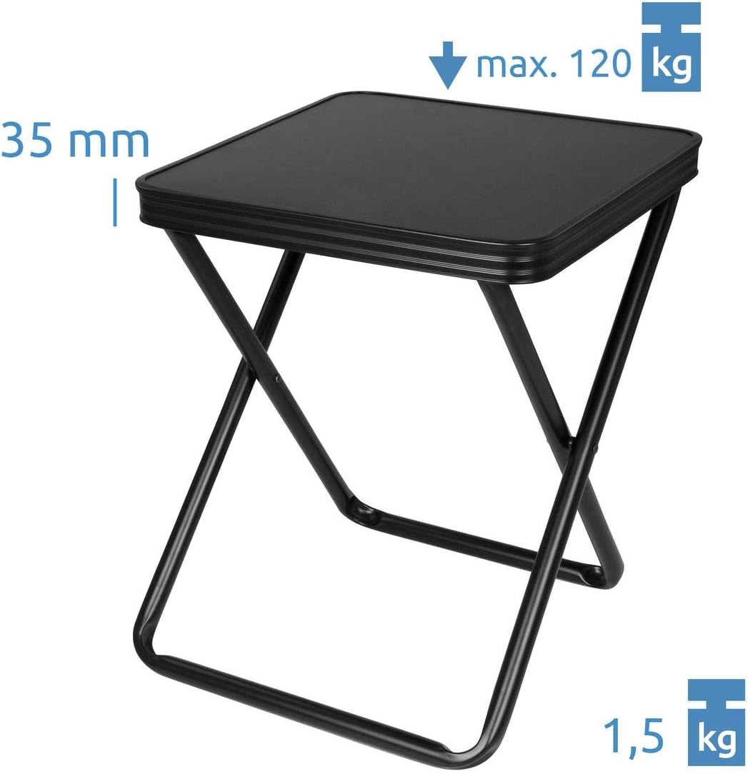 Campinghocker mit abnehmbarer Tischplatte
