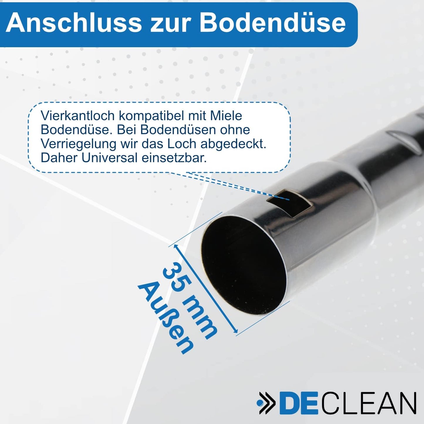 Teleskop-Staubsaugerrohr für Siemens XS Dino XXS