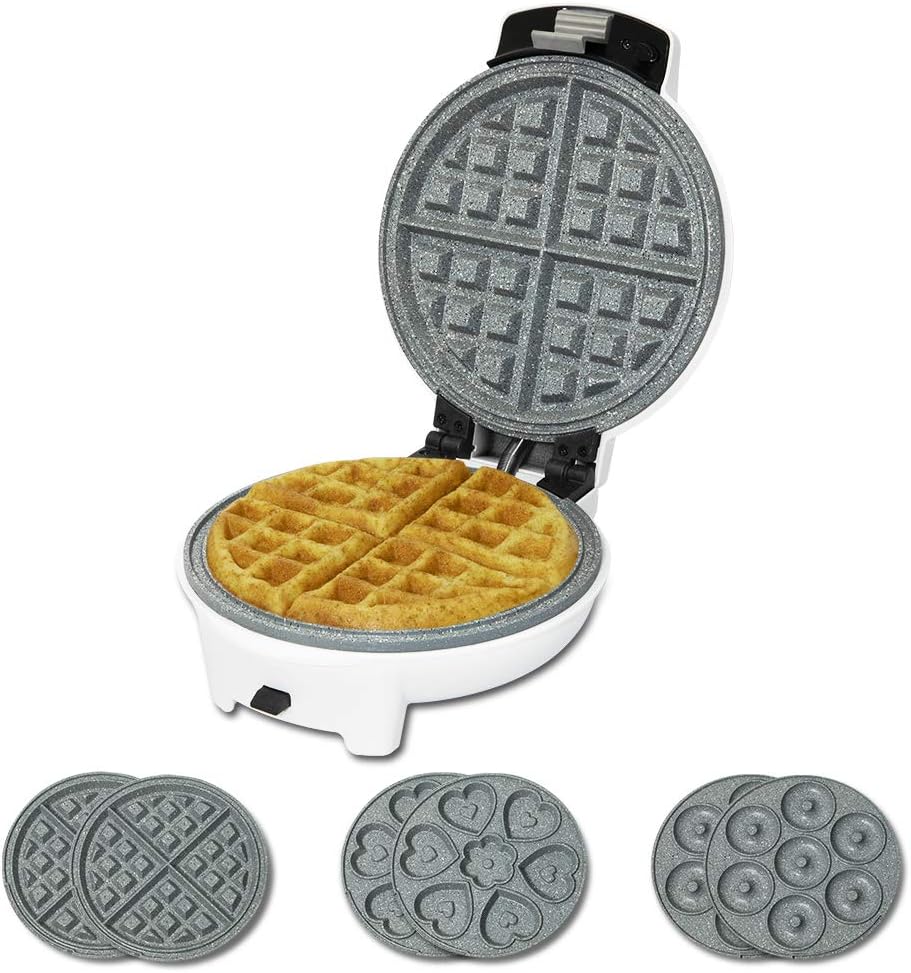3-in-1 Waffeleisen mit austauschbaren Platten, 3-in-1-Platte