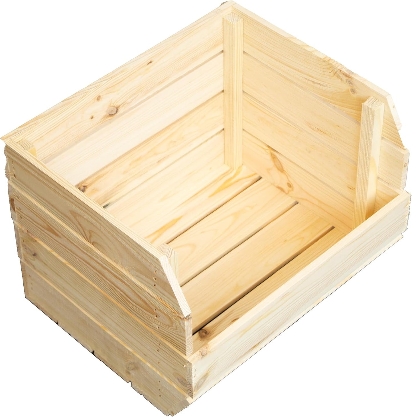 Gemüsekiste, 1er Set natur