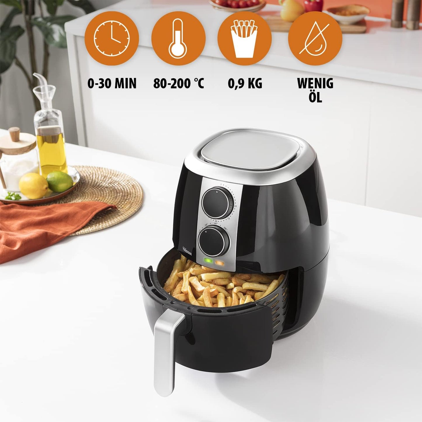 Heissluftfritteuse, 3,5 l 3,5 L ohne Zubehör
