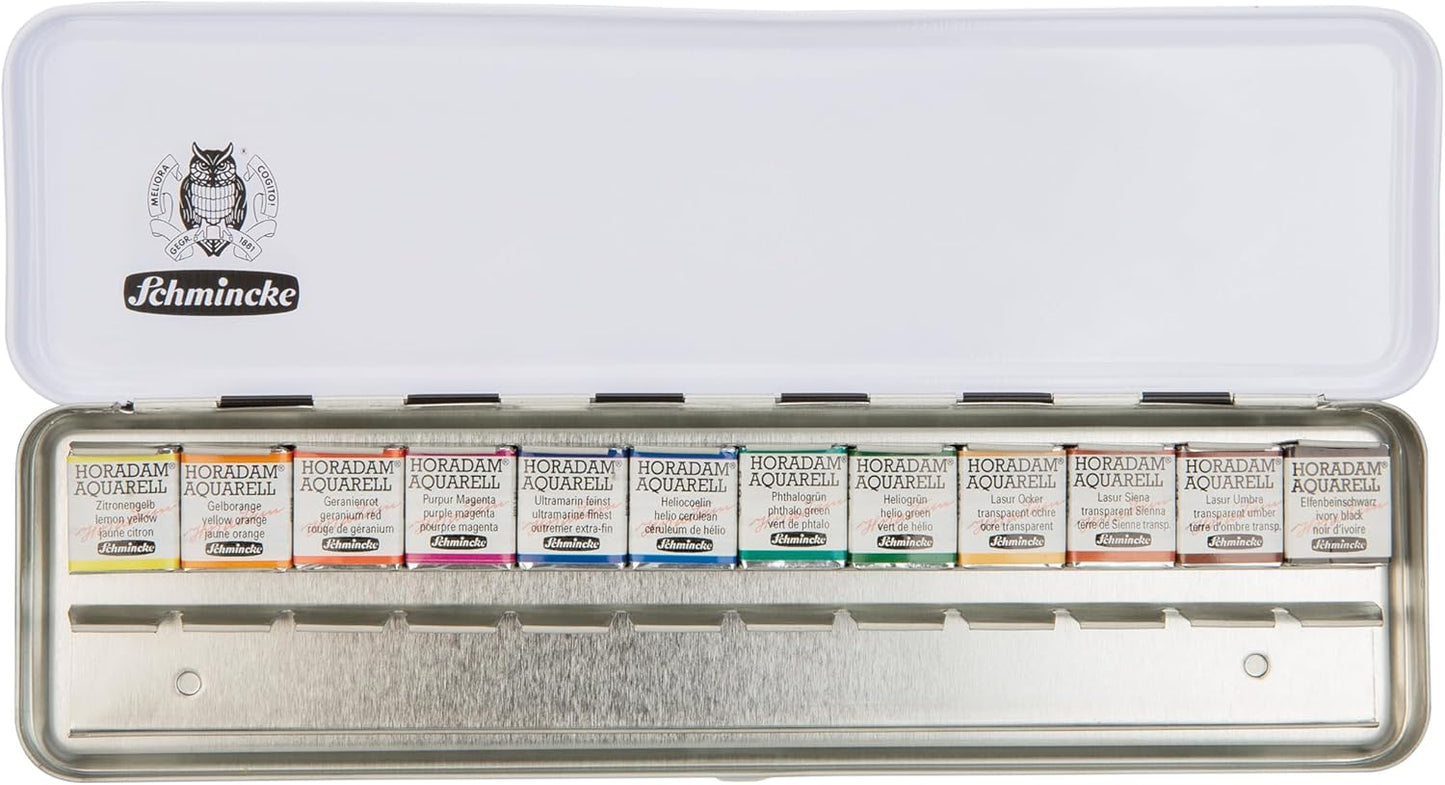 Aquarell Farbkasten Slim Line, 1 Stück (1er Pack)