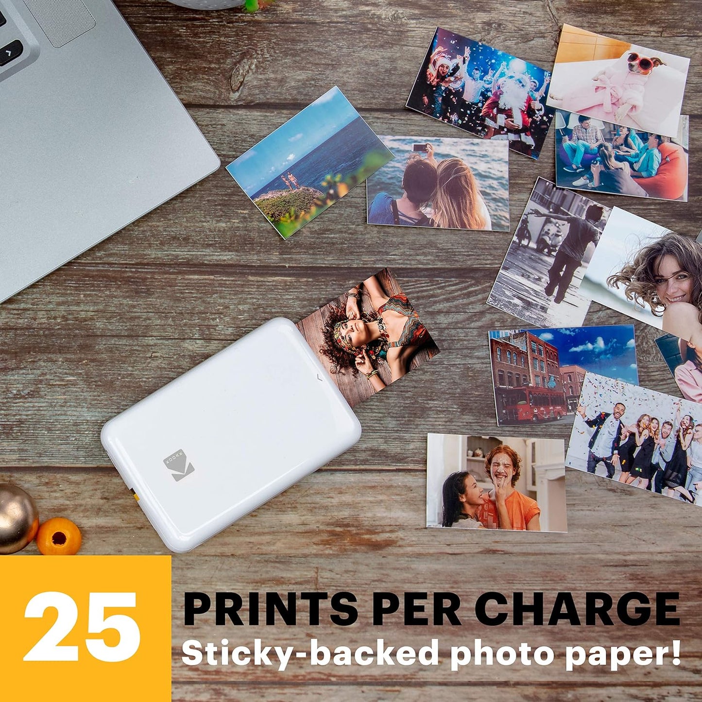 Kabelloser mobiler Fotodrucker, Starterpaket / Weiss