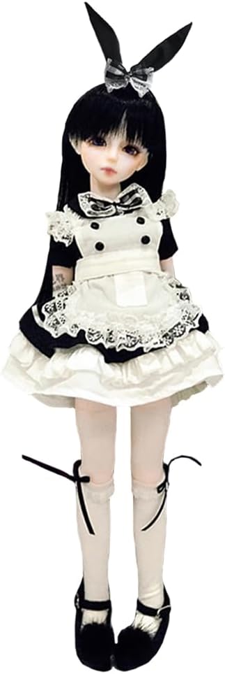 Puppen-Kleidung Dienstmädchen, 1/4BJD