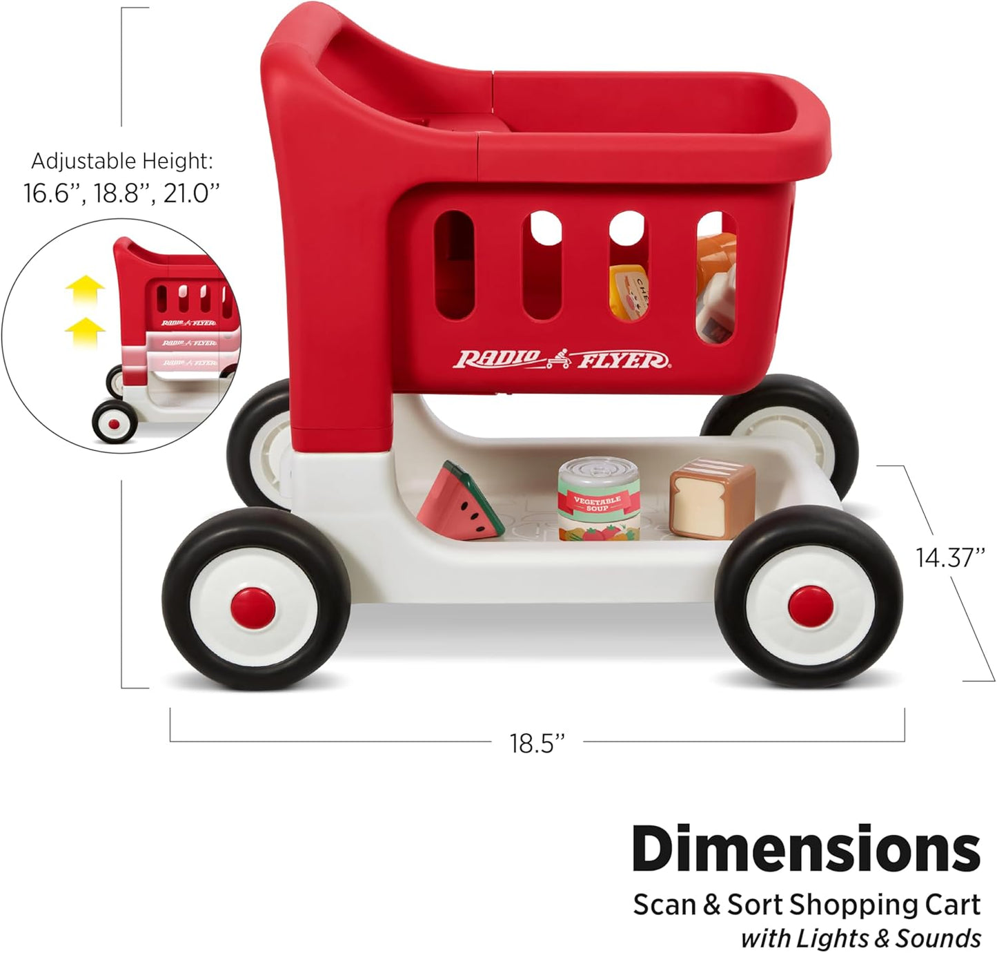 Scan & Sort Einkaufswagen für Kleinkinder