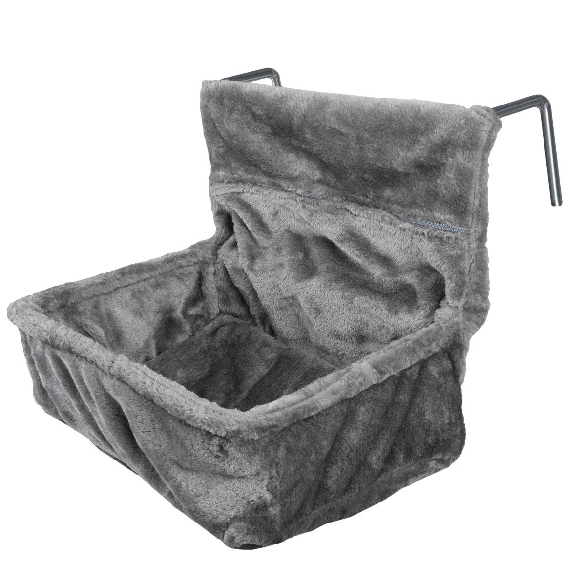 Katzen-Kuschelsack für Heizkörper, Grau
