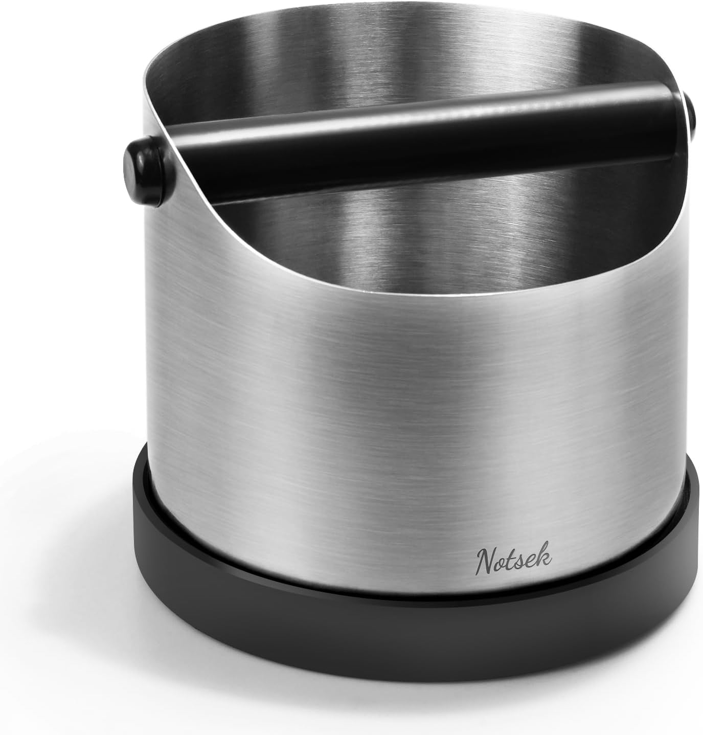 Abklopfbehälter für für Delonghi Sage Ninja Siebträgermaschinen, Silber