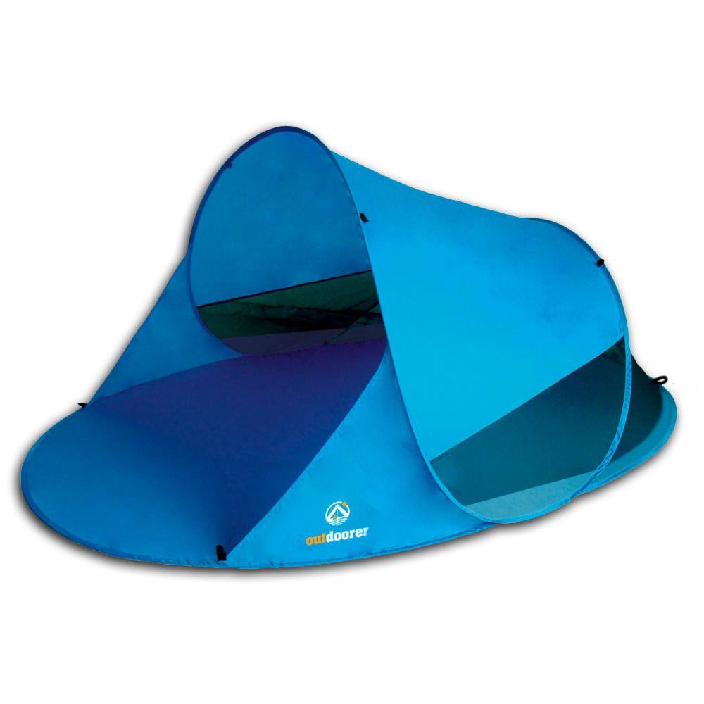 Pop-up Strandmuschel Zack II mit UV-Schutz, Blau