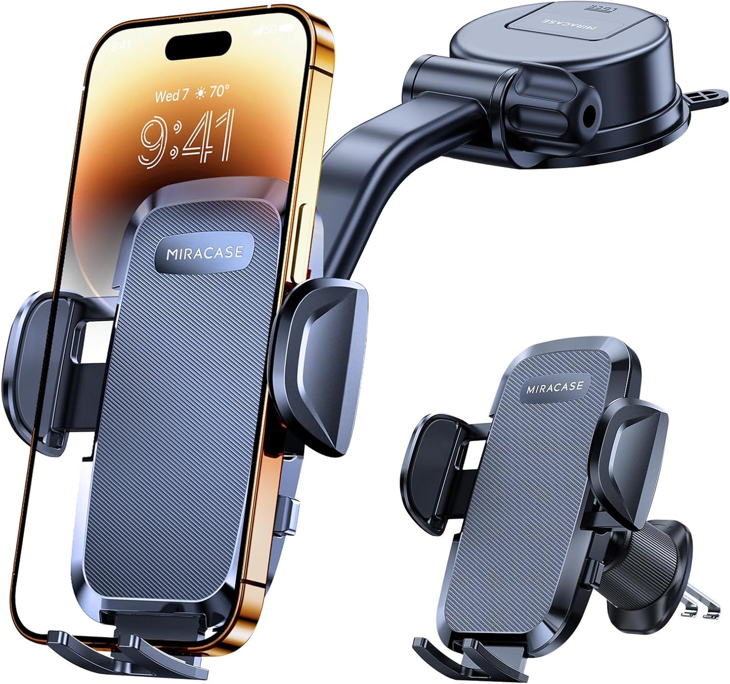 Handyhalterung Auto 360°, Saugnapf & Lüftung