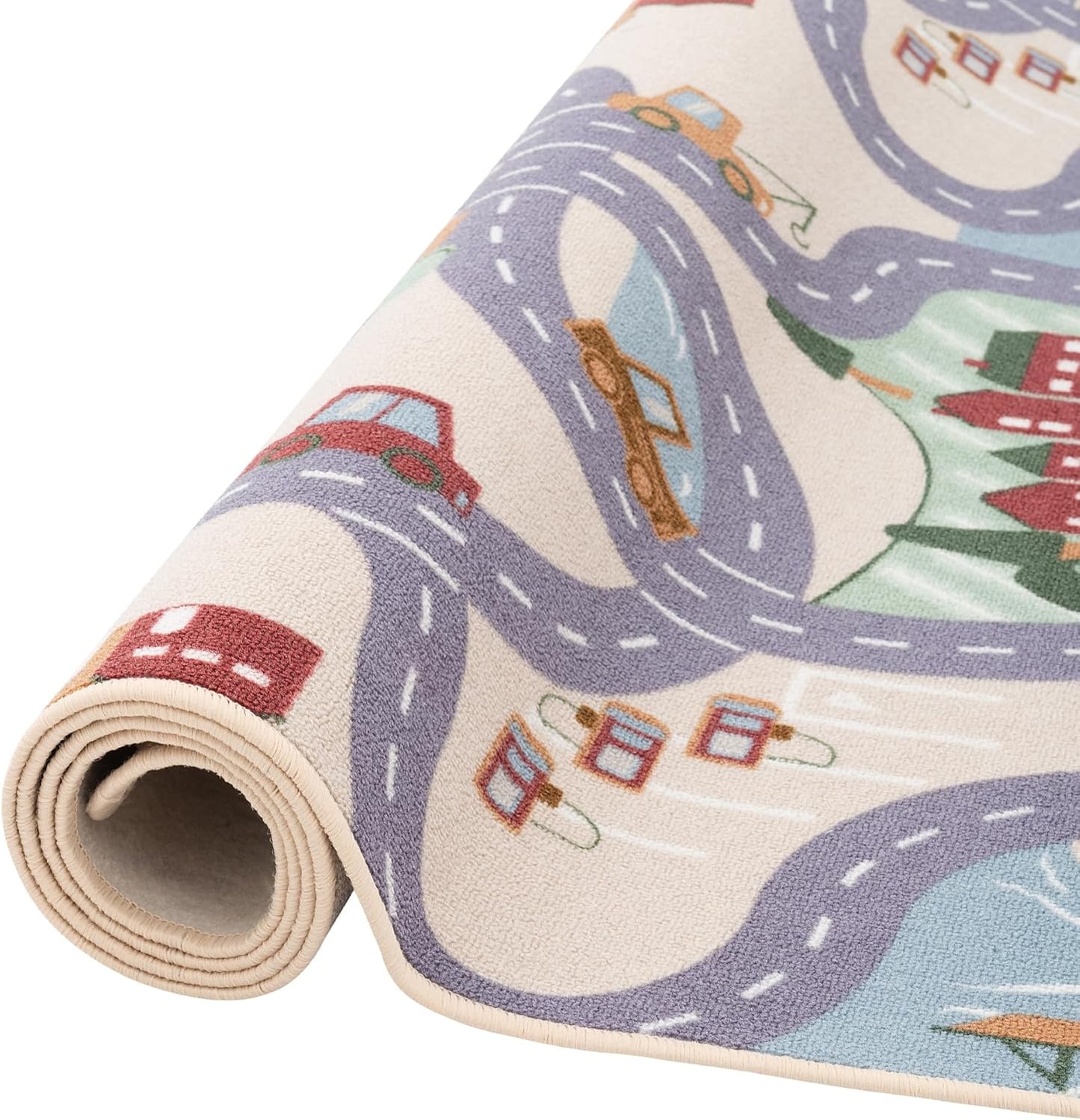 Strassenteppich, 100x200 cm Fun Town Beige