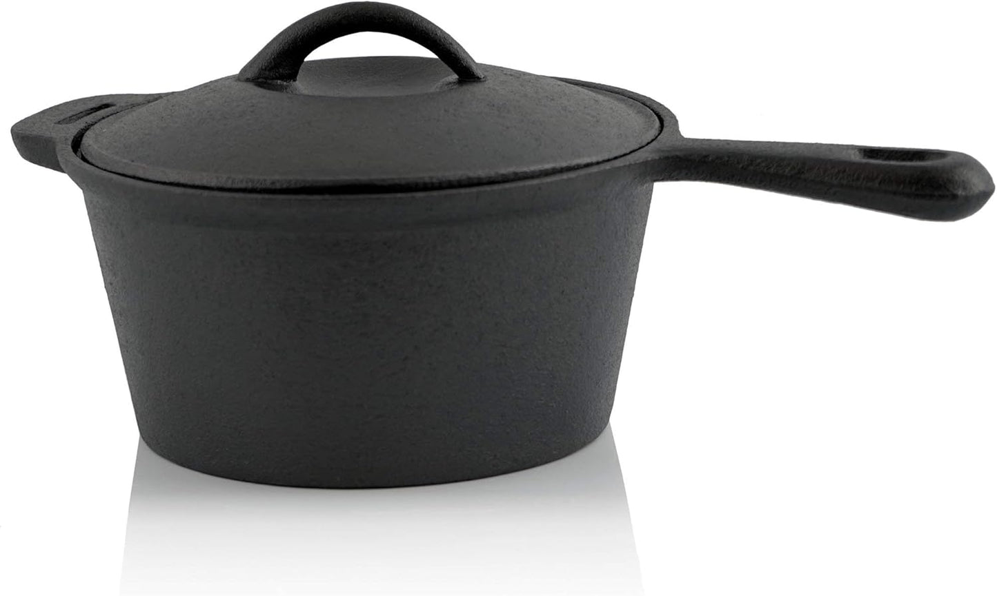 7-teiliges eingebranntes Dutch Oven Set in Holzkiste, 7-teilig