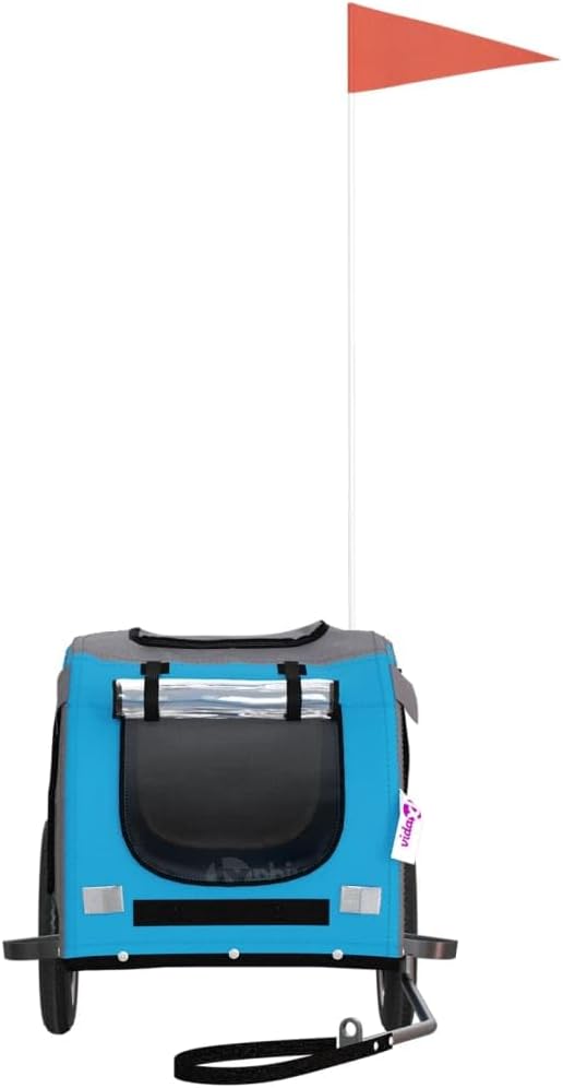 Fahrradanhänger Chrystal mit Reflektoren, 124 x 53 x 53 cm Blau