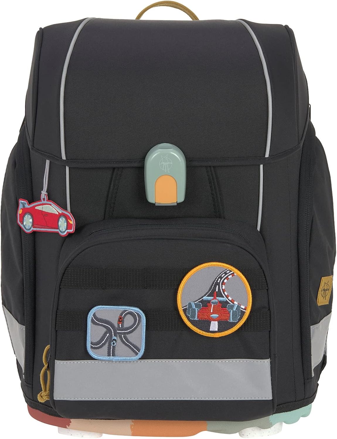 7-teiliges Schulranzen Set, Schwarz