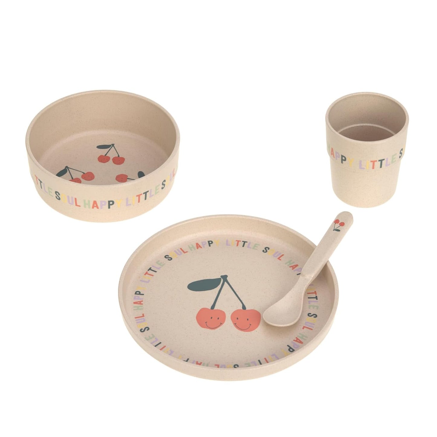 4-teiliges Kindergeschirr-Set Happy Fruits