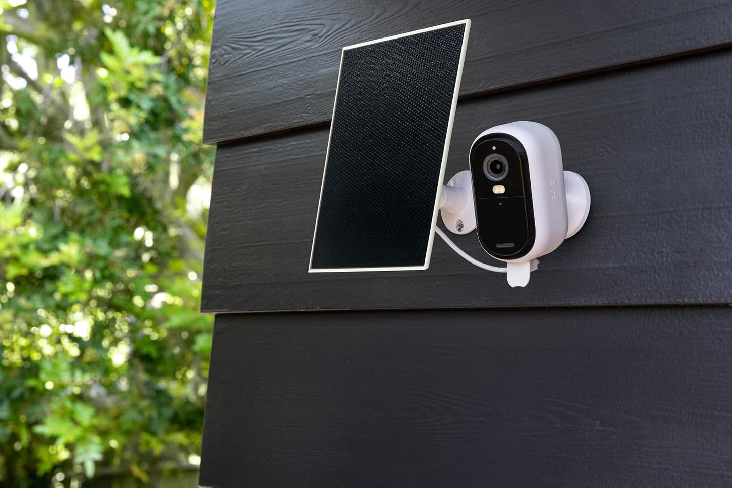 Universal Solarpanel für Arlo Kameras und Flutlichter, Weiss/Opulenter Garten