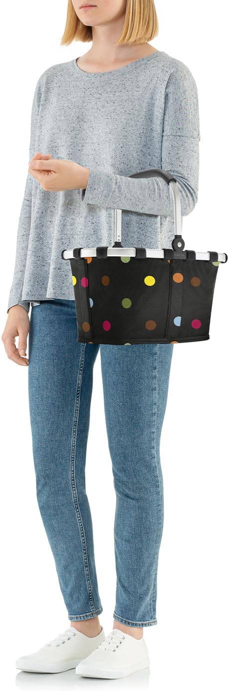 Carrybag XS - Stabiler Einkaufskorb mit Innentasche, Dots