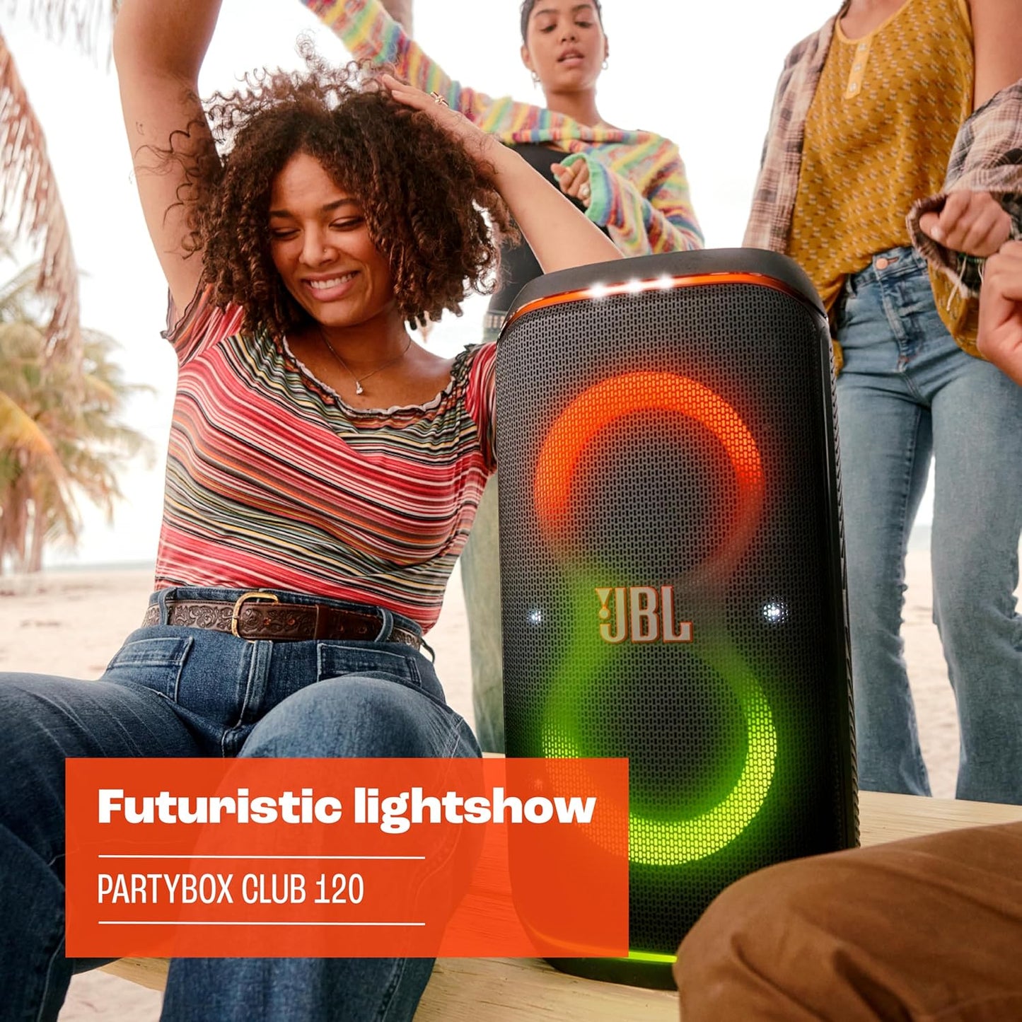 Partybox Stage 120 Bluetooth-Lautsprecher mit Lichtshow, Partybox 120