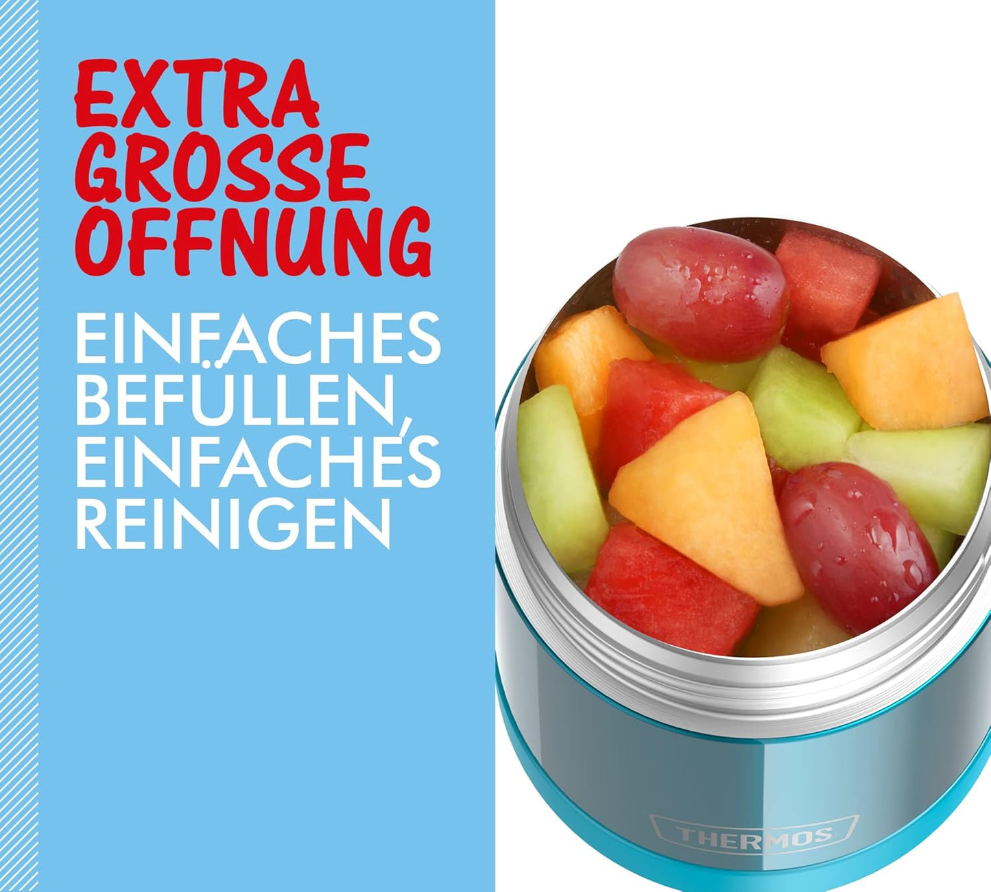 Funtainer Thermobehälter für Kinder, Ocean Teal