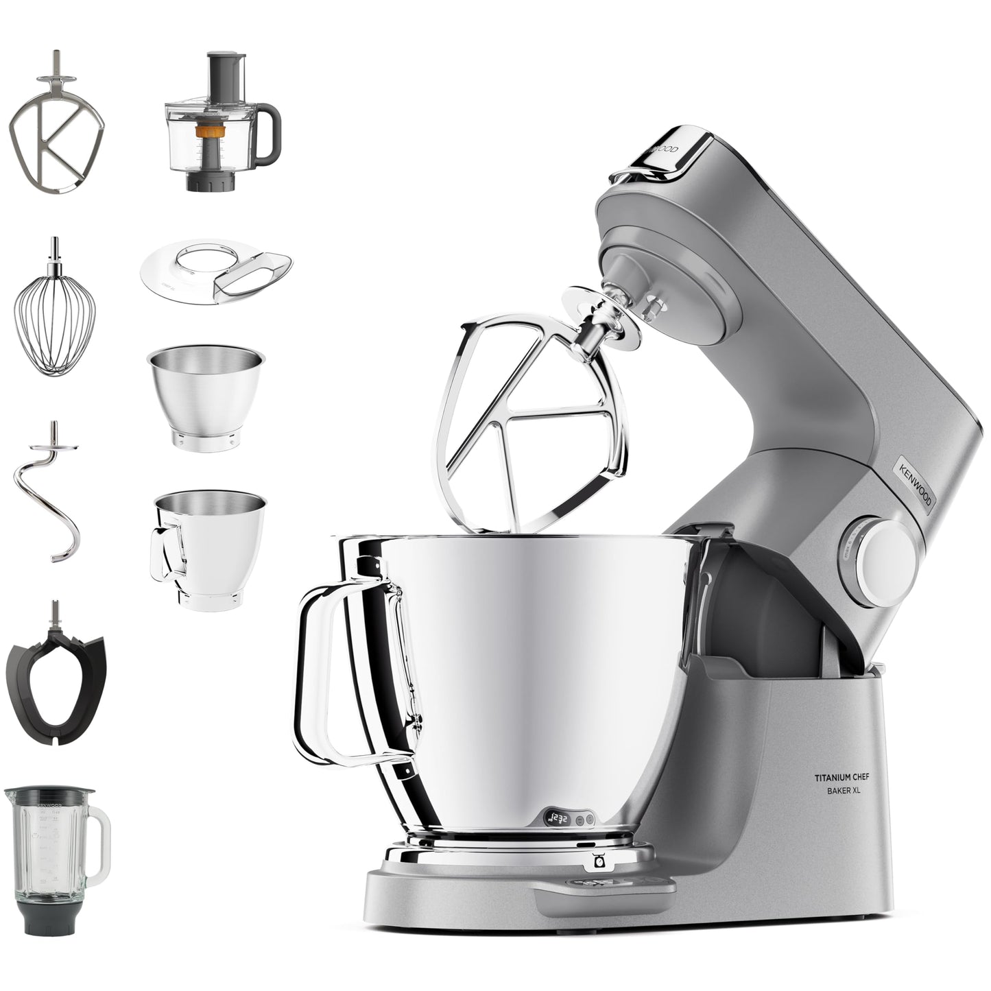 Titanium Chef Baker XL, 2 Schüsseln + Mixer + Küchenmaschine