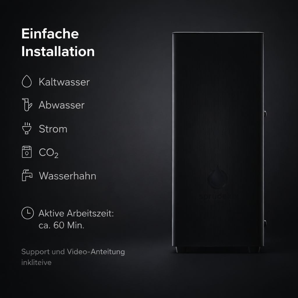 Untertisch Wassersprudler System Isabella, ohne CO2 Flasche, Isabella Edelstahl Ohne CO2 Flasche