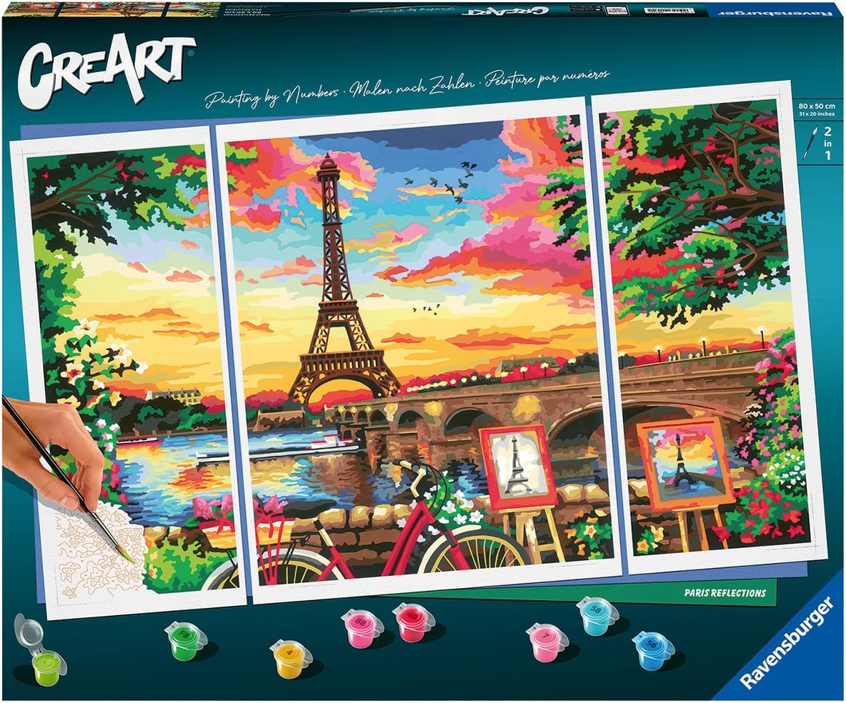 CreArt Paris Reflections Malen nach Zahlen, Neue Version