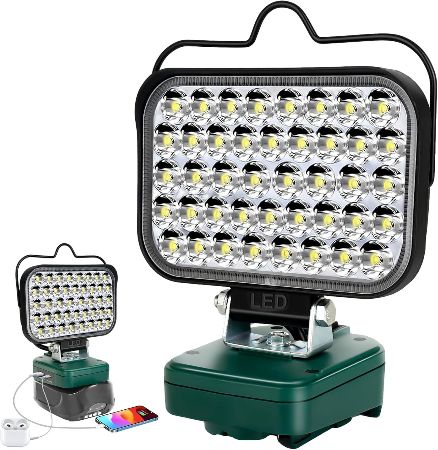 Kabellose LED-Arbeitsleuchte, Green
