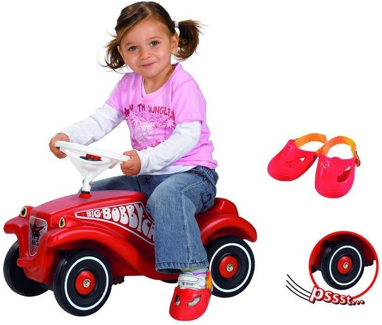 Bobby Car rot inkl. Flüsterreifen und Schuhschoner, Einzelpack