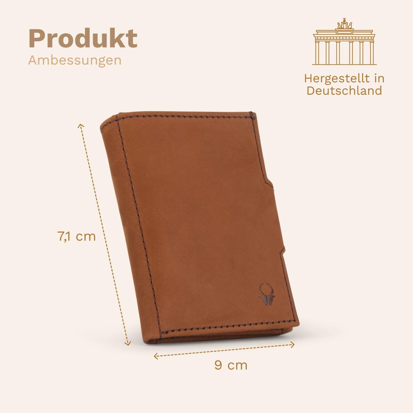 NextGen Slim Portemonnaie, Vintage Braun