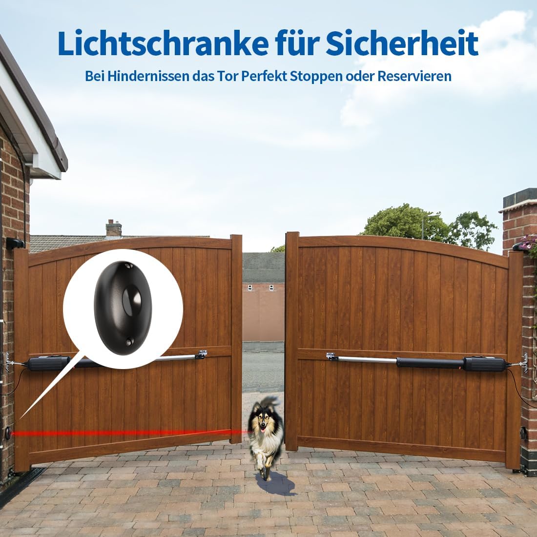 Infrarot Lichtschranke Sensorsystem für Torantriebe