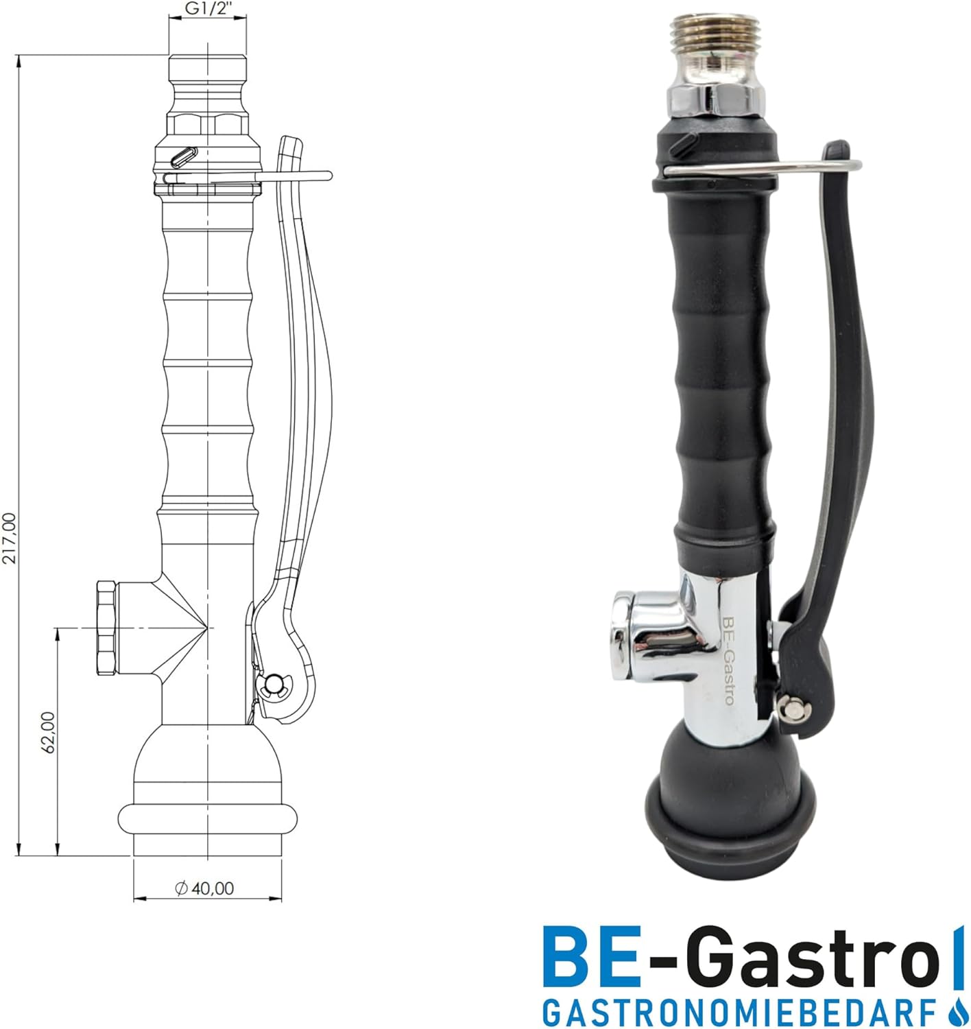 Gastro Handbrause Smart-Line inkl. Feststellbügel