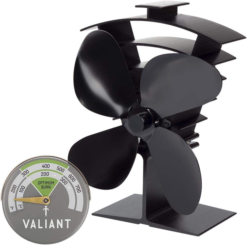 Ofenventilator mit Magnetthermometer, Premium IV Ofenventilator Einzeln Grünes Thermometer