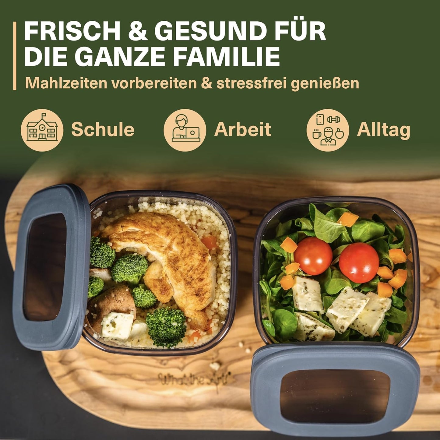 Vorratsdosen-Set (18-teilig, luftdicht, stapelbar), 12er Set + 6 Gewürzstreuer