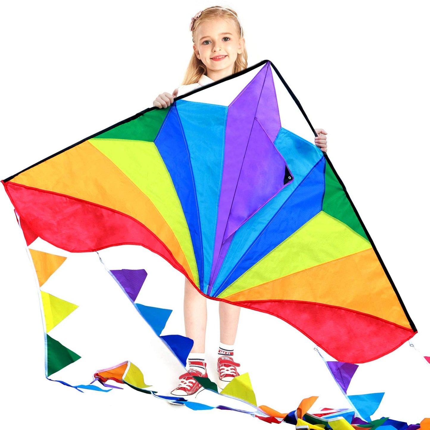 Kinder-Drachen mit buntem Schweif, Rainbow