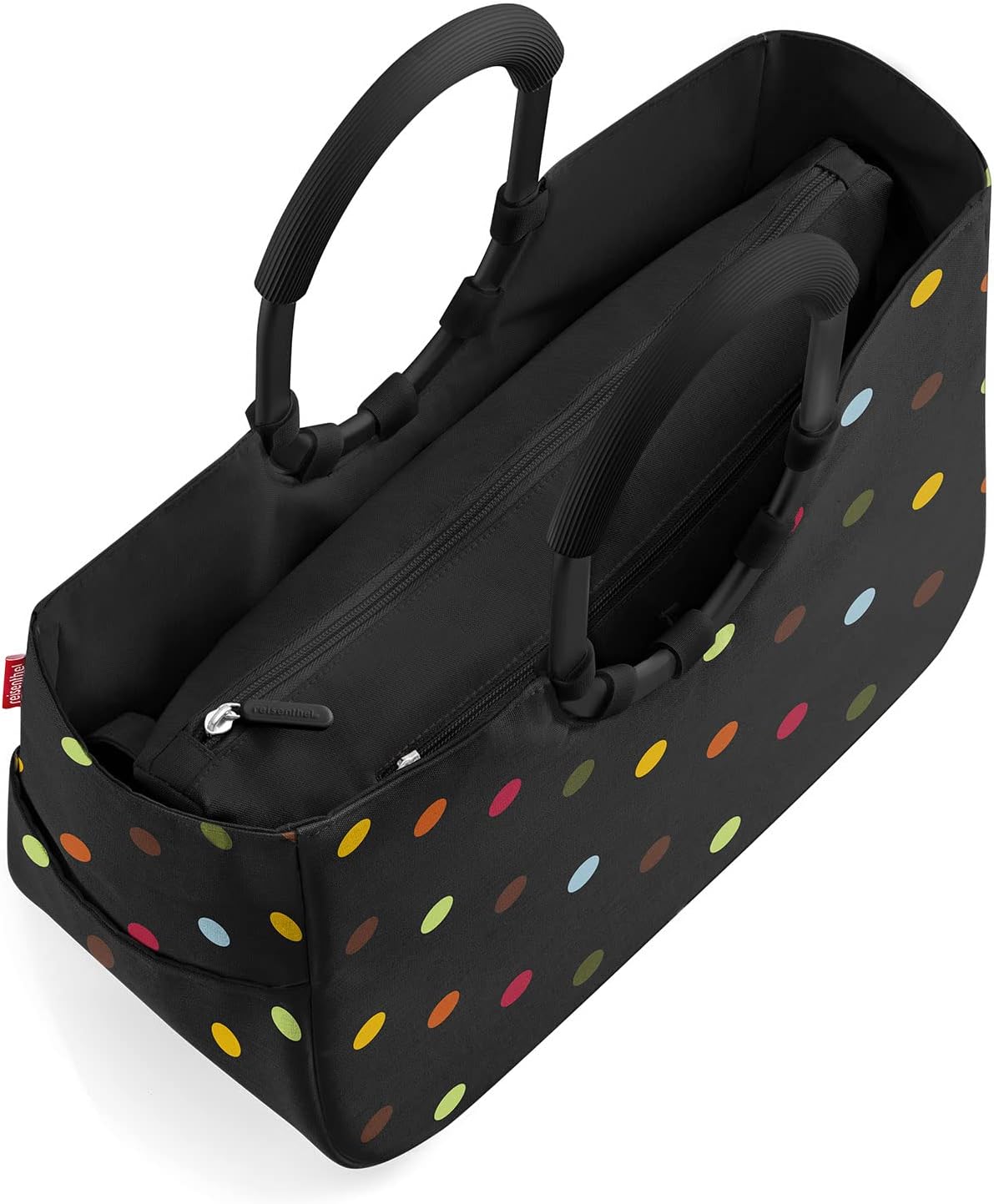 Stabile Einkaufstasche, M Frame Dots