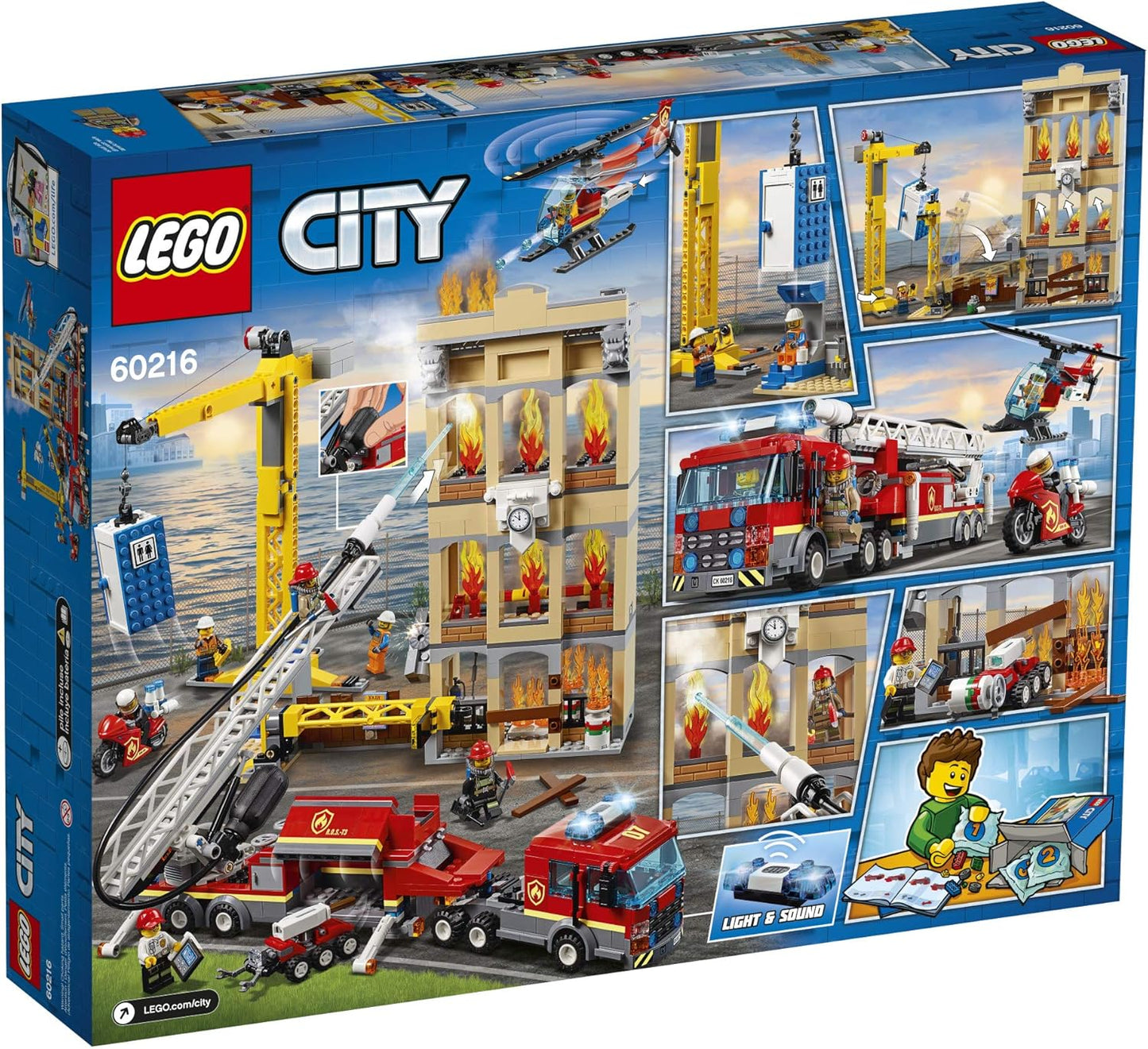 City Feuerwehr-Stadtset mit Licht & Sound