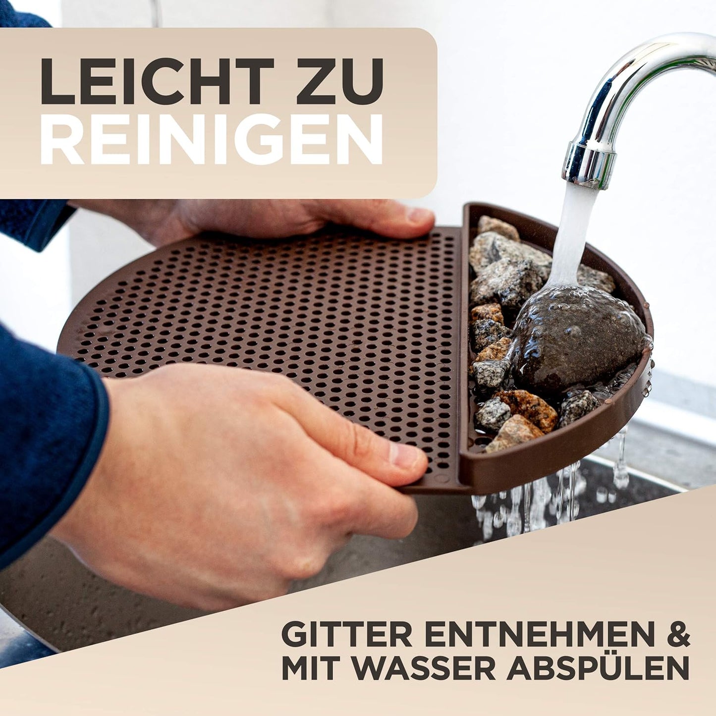 Vogeltränke und Insektentränke stehend, frostsicher, smaragdgrün