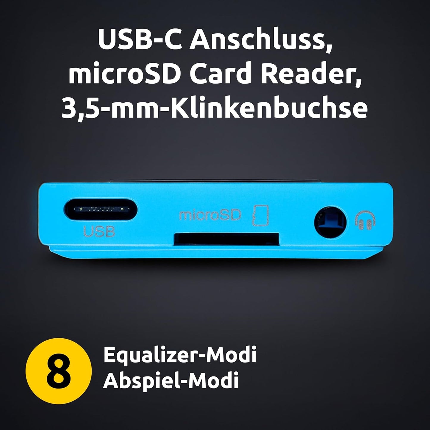 MP3-Videoplayer, blau
