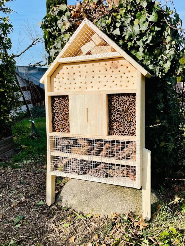Insektenhotel aus Holz, Natur XL