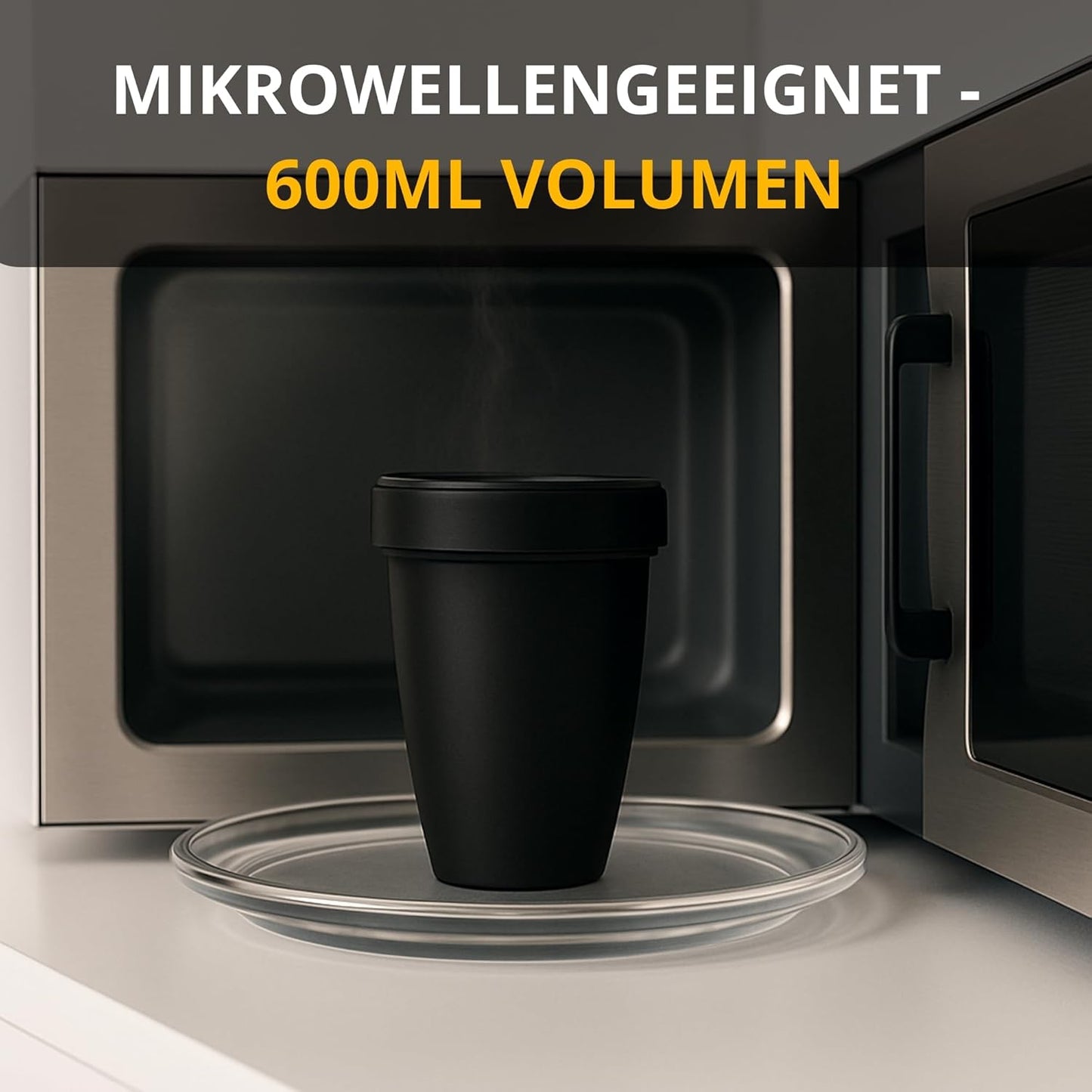 2in1 Müslibecher mit auslaufsicheren Fächern, 700 ml (1er Pack)