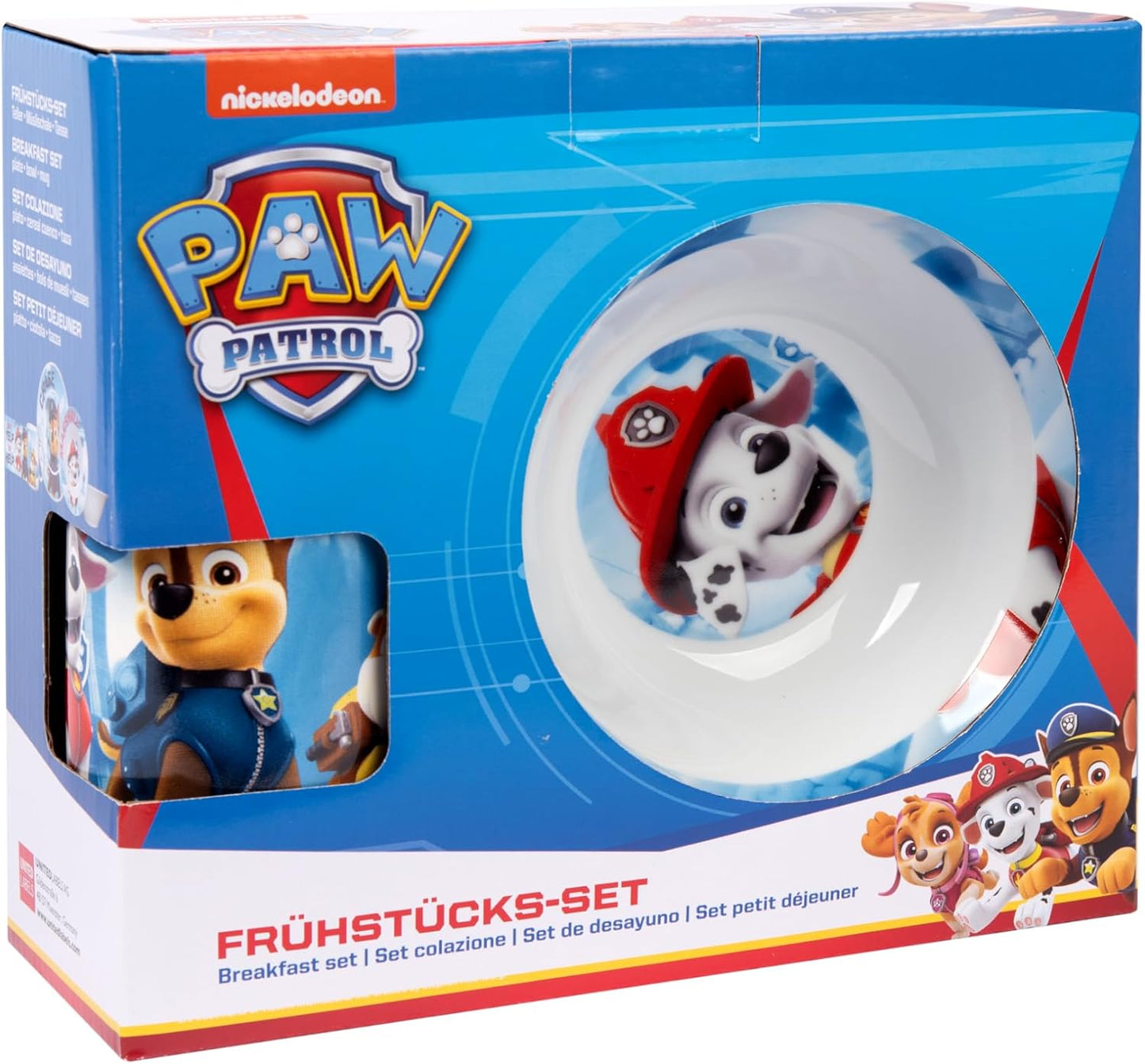 3-teilige Paw Patrol Frühstücksset