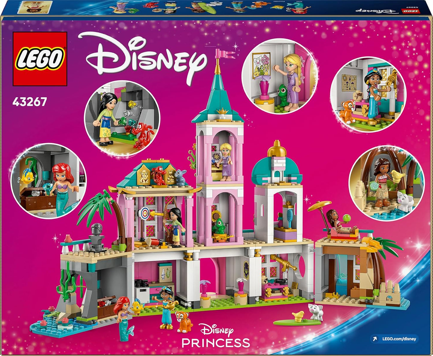 Disney Prinzessinnen Schloss mit Haustieren