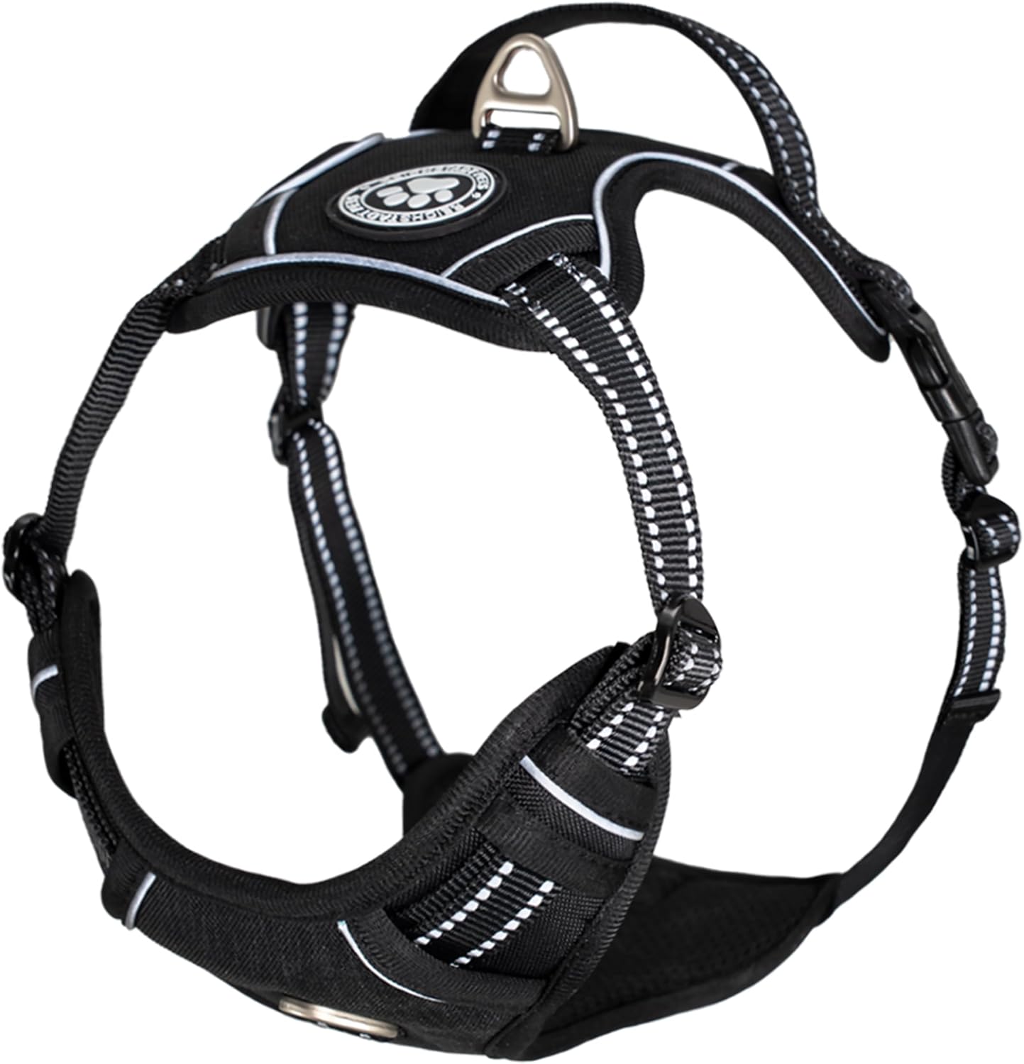 Verstellbares Hundegeschirr Mini, Schwarz - 01 XS